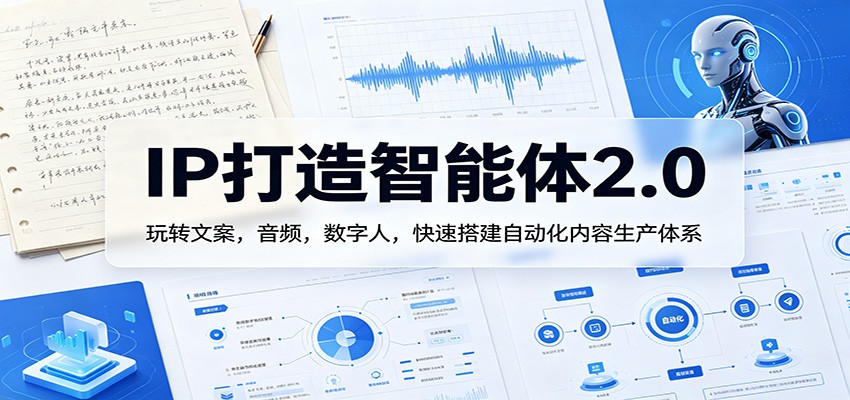 IP打造智能体2.0：玩转文案，音频，数字人，快速搭建自动化内容生产体系-源创文化-轻创终点站