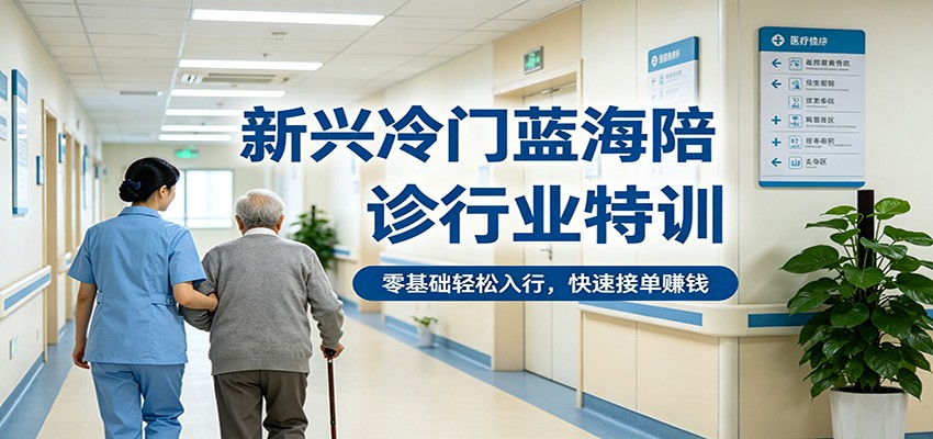新兴冷门蓝海陪诊行业特训，零基础轻松入行，快速接单赚钱-源创文化-轻创终点站