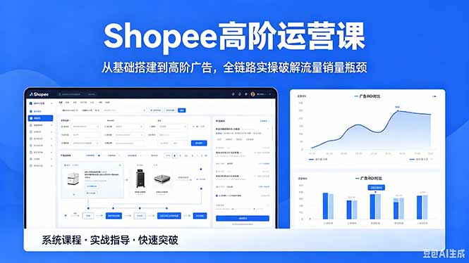 Shopee高阶运营课-2026年5月更新，从基础搭建到高阶广告，全链路实操破解流量销量瓶颈-源创文化-轻创终点站