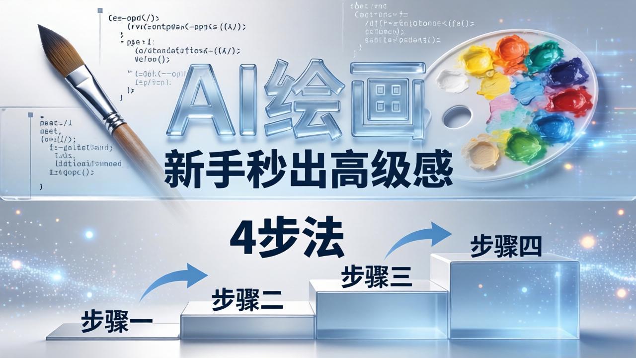 AI绘画入门别再硬磕了！即梦4步法：万能提示词公式+BRTR框架，新手秒出高级感-源创文化-轻创终点站