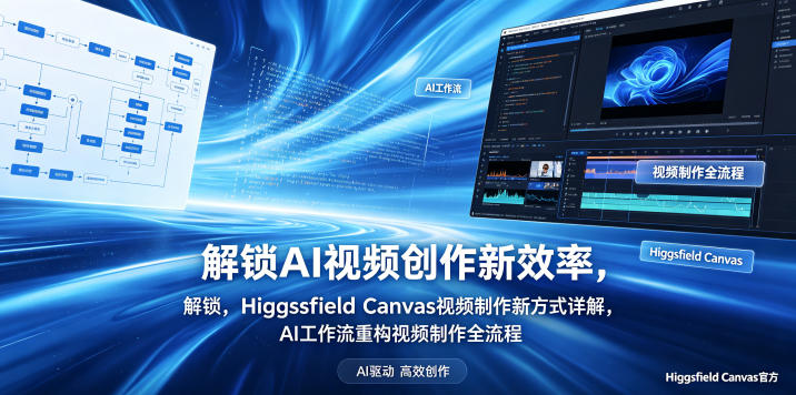 解锁AI视频创作新效率，Higgsfield Canvas视频制作新方式详解，AI工作流重构视频制作全流程-源创文化-轻创终点站