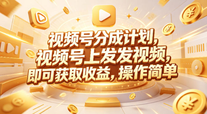 视频号分成计划，599元众筹的Red团队课程，视频号上发发视频，即可获取收益，操作简单-源创文化-轻创终点站