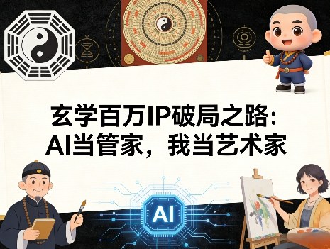玄学百万IP破局之路：AI当管家，我当艺术家-源创文化-轻创终点站
