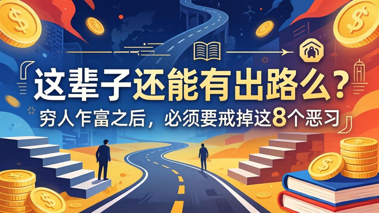 关于人生两篇付费文章【这辈子还能有出路么？】【穷人乍富之后，必须要戒掉这8个恶习】-源创文化-轻创终点站