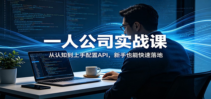 一人公司实战课：从认知到上手配置API，新手也能快速落地-源创文化-轻创终点站