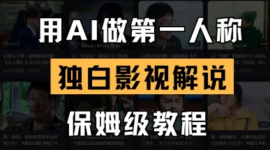 用AI做第一人称独白影视解说，手把手教学，保姆级教程-源创文化-轻创终点站
